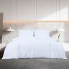 vidaXL Ensemble de housse de couette Blanc 200x200 cm Microfibre