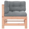 vidaXL Canapés d'angle avec coussins 2 pcs bois massif douglas