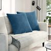 vidaXL Coussins de canap&eacute; 2 pcs Bleu 60 x 60 cm
