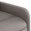 vidaXL Fauteuil inclinable de massage Taupe Tissu