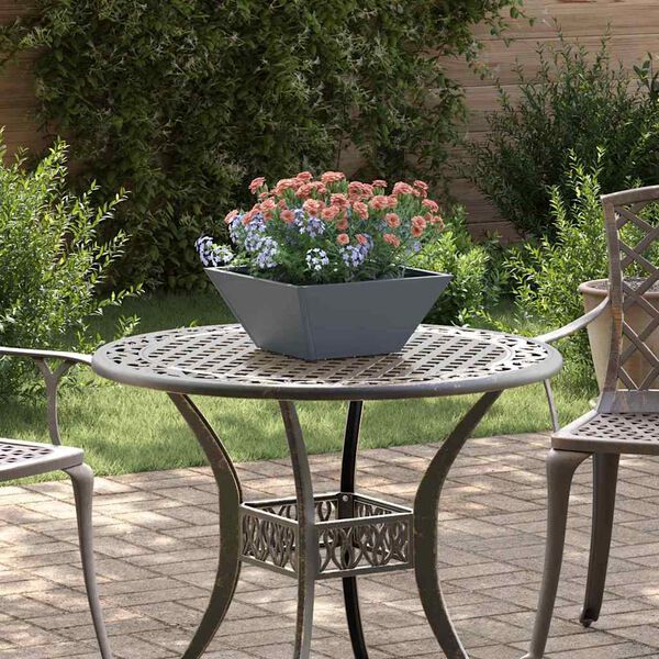 vidaXL Cache-pot de jardin Anthracite 35 x 35 x 15 cm