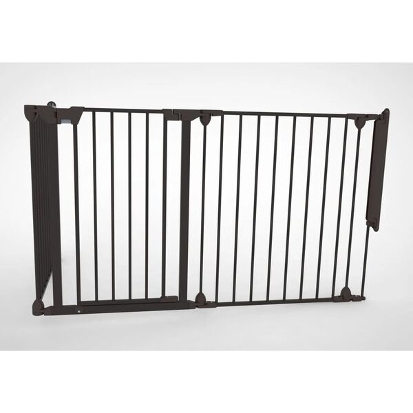 Noma Barri&egrave;re de s&eacute;curit&eacute; &agrave; 3 panneaux Modular M&eacute;tal Noir