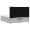 VidaXL Cadre de lit ottoman et matelas gris clair 160x200cm velours