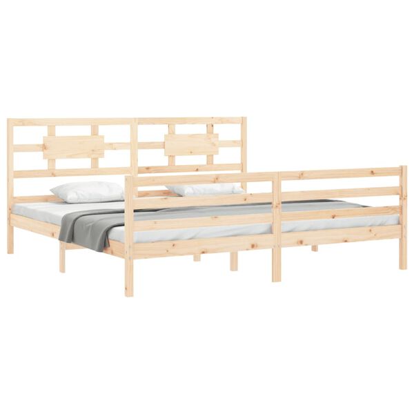 vidaXL Cadre de lit sans matelas bois massif