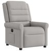 vidaXL Fauteuil inclinable &eacute;lectrique gris nuage tissu