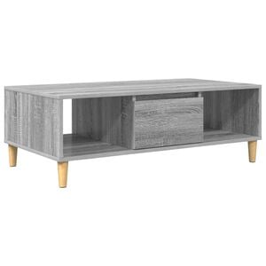 vidaXL Table basse Gris Sonoma 102 x 55 x 35 cm Bois d'ing&eacute;nierie