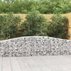 vidaXL Paniers &agrave; gabions arqu&eacute;s 3 pcs 400x30x60/80 cm Fer galvanis&eacute;