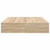 vidaXL Cadre de lit avec rangement Ch&ecirc;ne Sonoma 140 x 190 cm