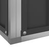 vidaXL Voli&egrave;re avec extension argent&eacute; 725x307x212 cm acier