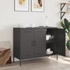 vidaXL Buffet noir 100,5x39x79 cm acier