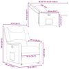 vidaXL Fauteuil inclinable marron fonc&eacute; tissu
