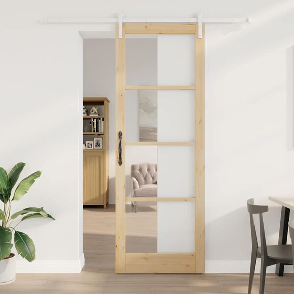 vidaXL Porte coulissante ORKDAL Naturel 83 x 232 cm