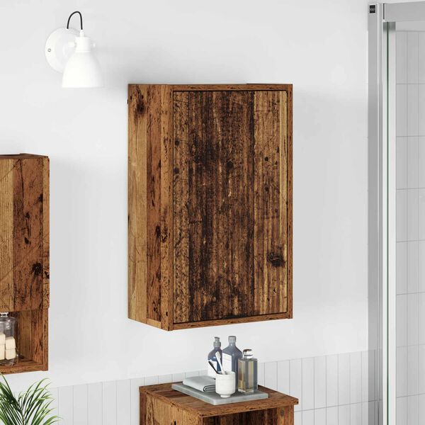 vidaXL Cabinet de salle de bain Bois Ancien 39 x 23,5 x 65 cm