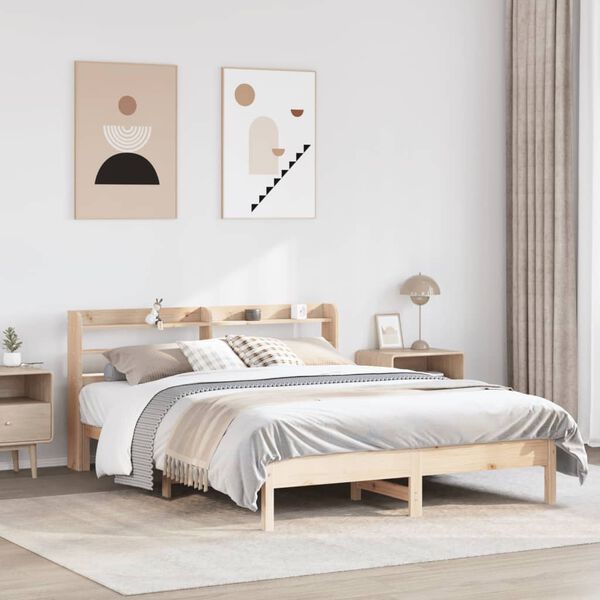 vidaXL Cadre de lit sans matelas 150x200 cm bois de pin massif