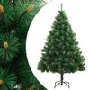 vidaXL Sapin de No&euml;l artificiel &agrave; charni&egrave;res avec support 240 cm