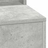 vidaXL Table de Toilette avec &eacute;tag&egrave;re Gris b&eacute;ton 100 x 41 x 135 cm