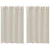 vidaXL Rideau en Voile 2 pcs Couleur sable 140 x 140 cm Polyester