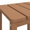 vidaXL Table de jardin Adirondack Marron 38x38x46 cm PEHD