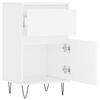 vidaXL Buffets 2 pcs blanc 40x35x70 cm bois d’ingénierie