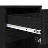 vidaXL Armoire de chevet LED 2 pcs Ch&ecirc;ne noir 38 x 34 x 61 cm