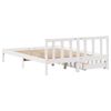 vidaXL Cadre de lit sans matelas blanc 160x200 cm bois de pin massif