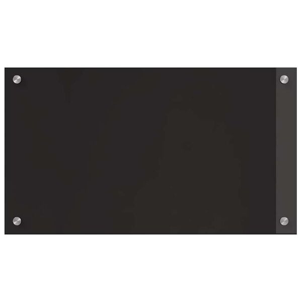 vidaXL Protection de cuisine Noir 70 x 40 cm verre trempé