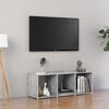 vidaXL Meuble TV gris b&eacute;ton 107x35x37 cm bois d&rsquo;ing&eacute;nierie