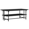 vidaXL Table basse Noir 100x50x40 cm Bois d'ing&eacute;nierie