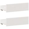vidaXL Lit biblioth&egrave;que sans matelas blanc 135x190 cm bois pin massif