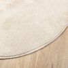vidaXL Tapis OVIEDO à poils courts beige Ø 120 cm