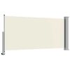vidaXL Auvent lat&eacute;ral r&eacute;tractable de patio 120 x 300 cm Blanc cass&eacute;