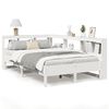 vidaXL Lit biblioth&egrave;que sans matelas blanc 120x200 cm bois pin massif