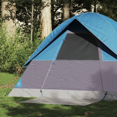 vidaXL Tente de camping à dôme 2 personnes bleu imperméable