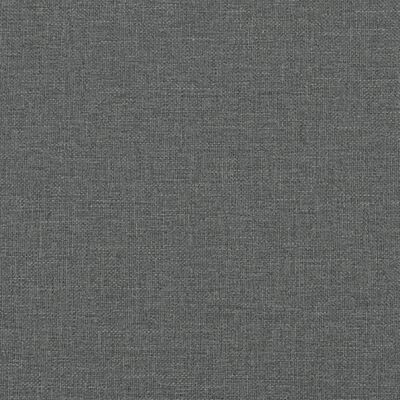 vidaXL Canapé-lit avec porte-gobelets gris foncé tissu