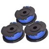 Greenworks Ensemble de bobine &agrave; fil simple 3pcs pour tondeuse 3x1,65mm