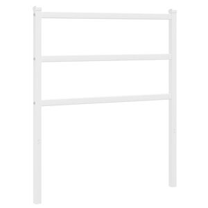 vidaXL T&ecirc;te de lit m&eacute;tal blanc 75 cm