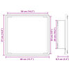 vidaXL Miroir de salle de bain LED Gris Sonoma 40 x 37 x 8.5 cm