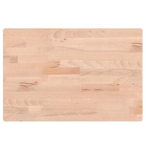 vidaXL Comptoir de salle de bain 60x40x1,5 cm bois massif de h&ecirc;tre