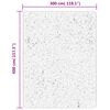 vidaXL Tapis OVIEDO &agrave; poils courts gris 300x400 cm