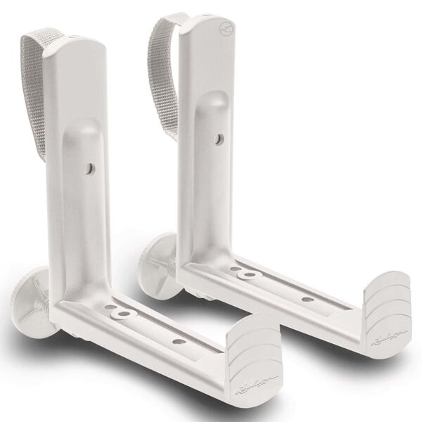 LECHUZA Supports pour jardini&egrave;re de balcon Blanc 19030