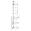 &Eacute;tag&egrave;re d&rsquo;angle pour plantes en blanc