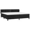 vidaXL Sommier &agrave; lattes de lit et matelas Noir 200x200 cm Velours