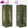 vidaXL Lumi&egrave;re de chemin LED solaire 2 pcs Vert olive