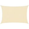 vidaXL Voile d'ombrage 160 g/m&sup2; Cr&egrave;me 2x3 m PEHD