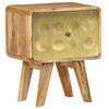 vidaXL Table de chevet Bois de manguier massif 40x30x49 cm