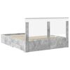 vidaXL Cadre de lit Gris b&eacute;ton 160 x 200 cm Bois d'ing&eacute;nierie