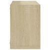 vidaXL &Eacute;tag&egrave;res cube murales 6 pcs Ch&ecirc;ne sonoma 22x15x22 cm