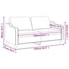 vidaXL Canap&eacute; &agrave; 2 places Marron 140 cm Tissu