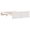 vidaXL Cadre de lit sans matelas blanc 120x200 cm bois de pin massif