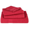 vidaXL Serviettes de bain FROGN 4 pcs rouge 100x150 cm 360 g/m&sup2;